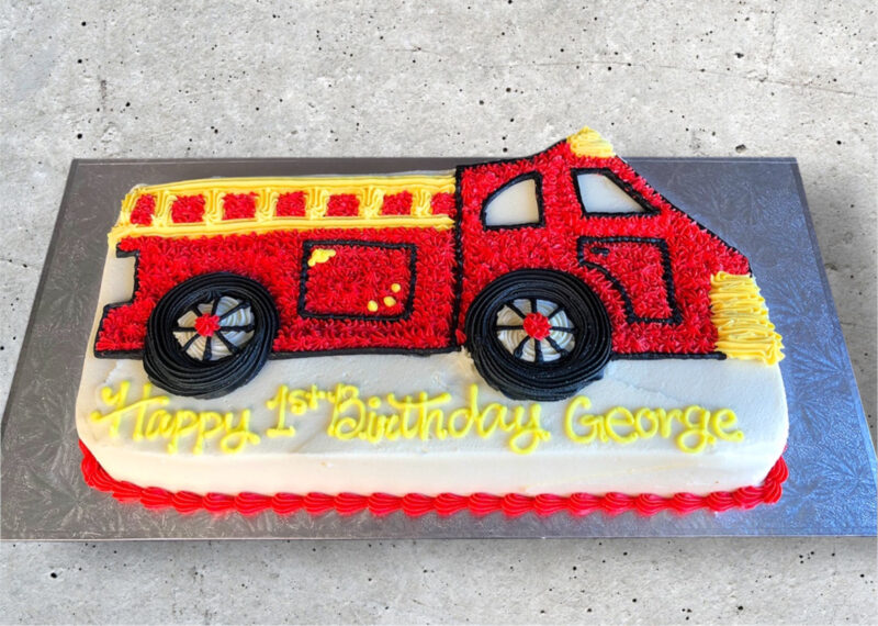 Fire Engine Birthday Cake