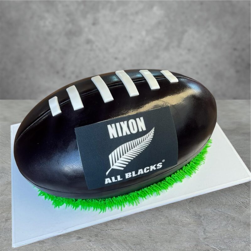 New Zealand Rugby Ball Birthday Cake