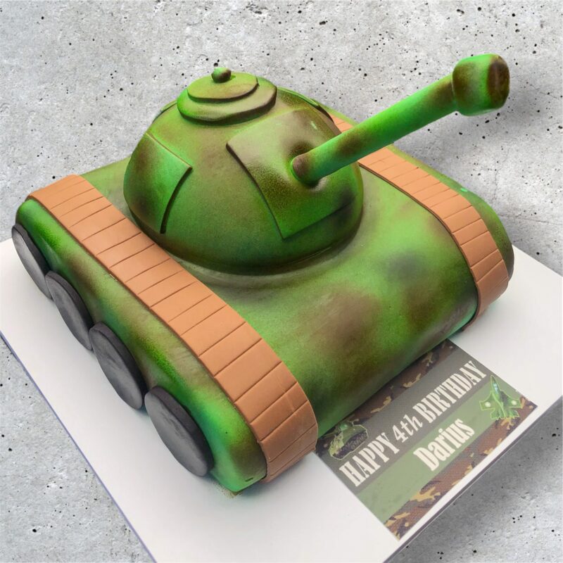 Tank Birthday Cake