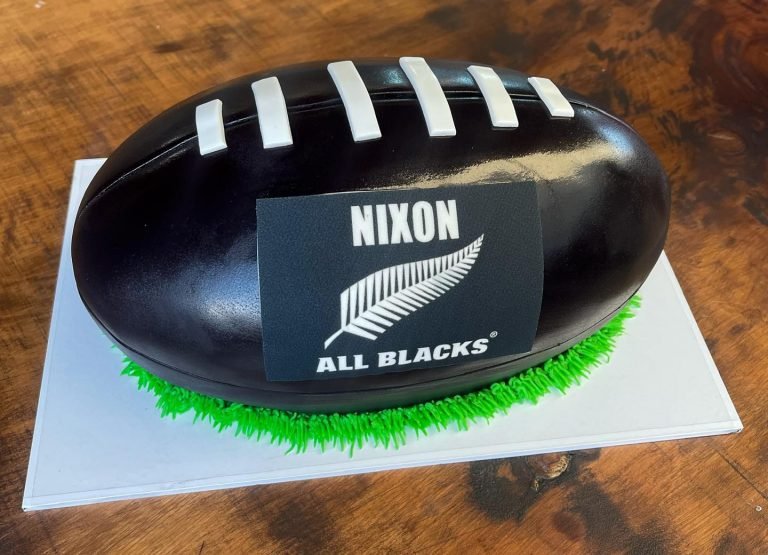 New Zealand Rugby Ball Birthday Cake Kidd's Cakes & Bakery