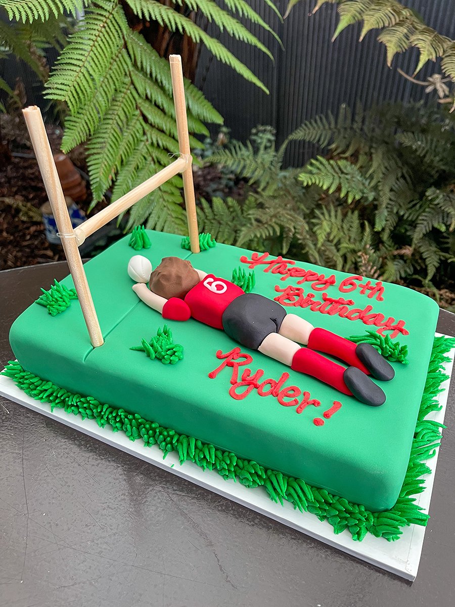 HANDMADE RUGBY PLAYER EDIBLE BIRTHDAY CAKE TOPPER SET - YOUR CHOICE OF  COLOURS | eBay