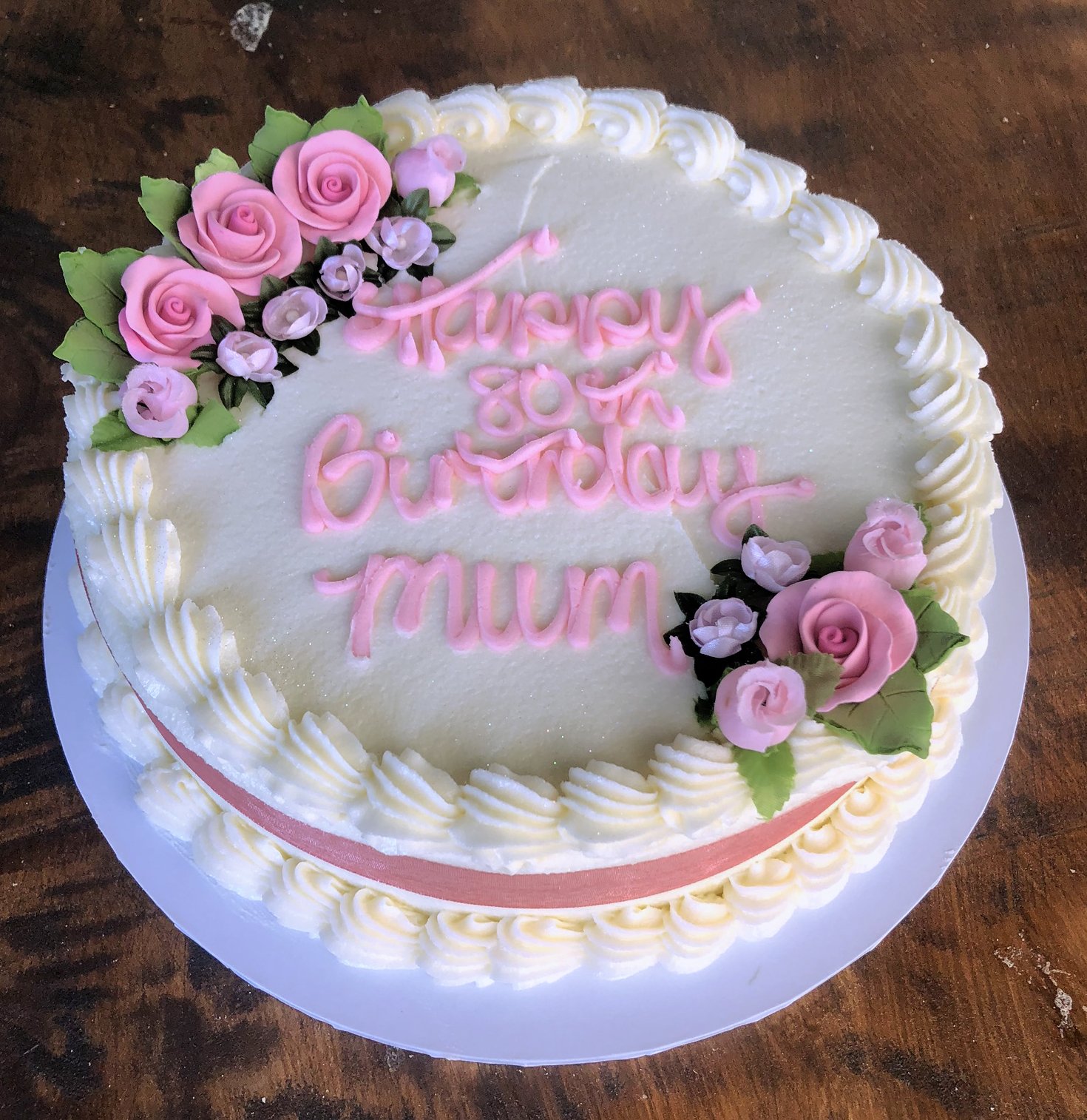 Round With Flowers - Kidd’s Cakes & Bakery