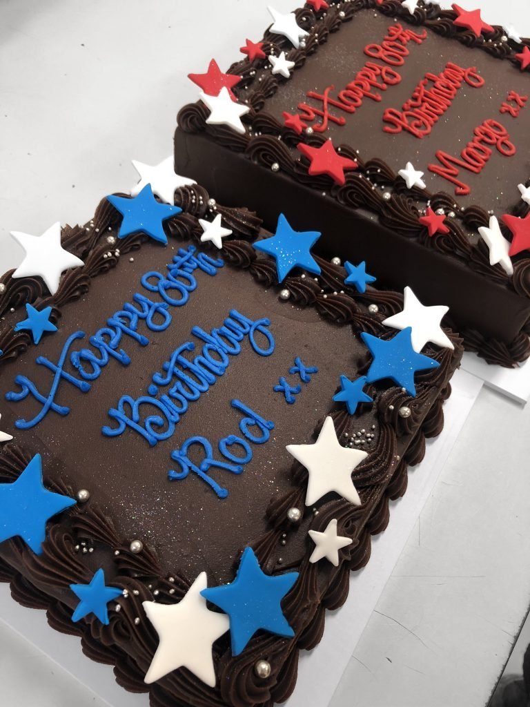 Chocolate Cake With Stars Kidd S Cakes Bakery