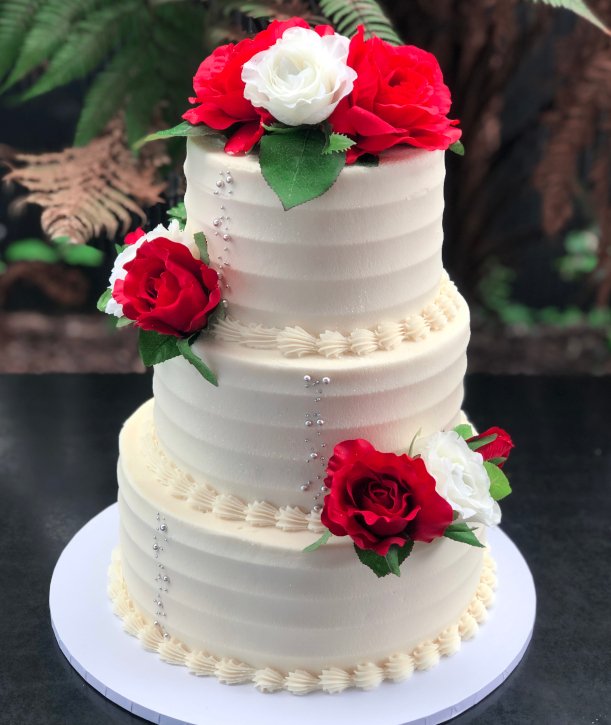3 Tier Material Rose & Texture small