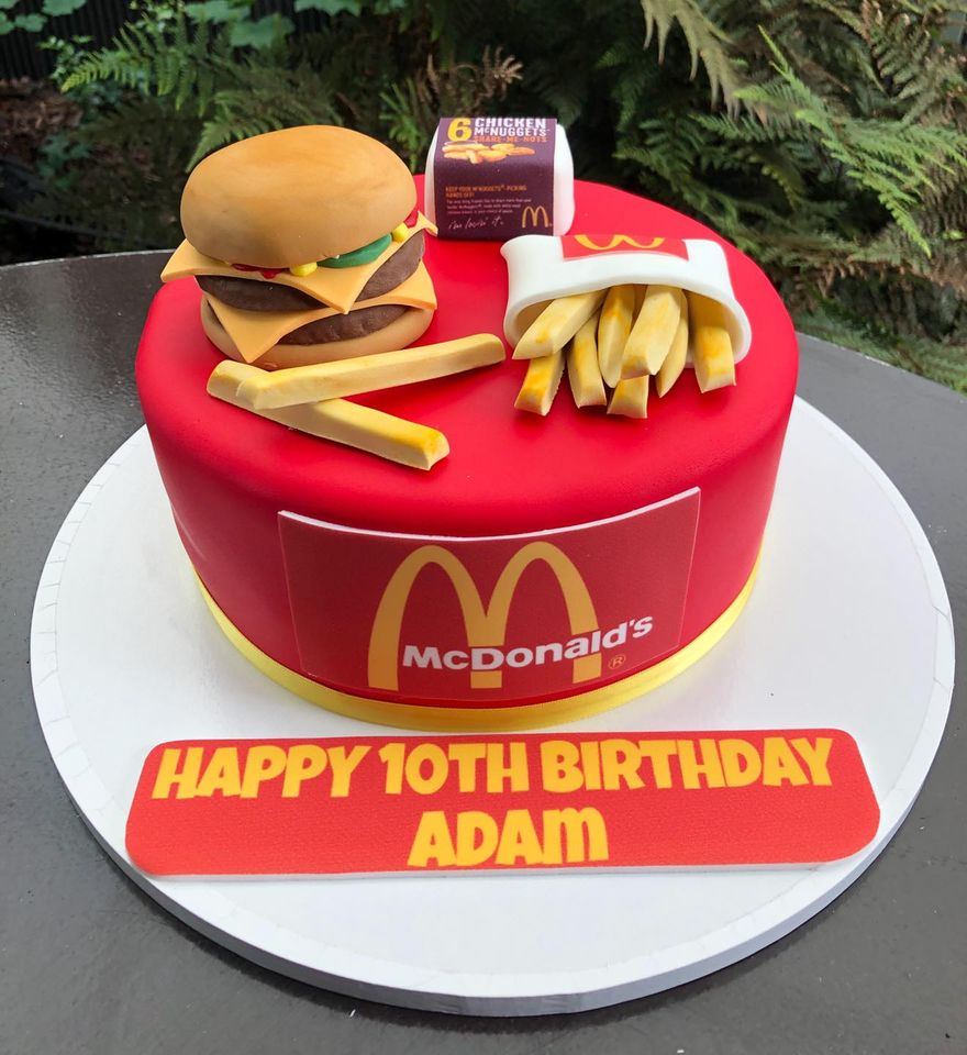 Amazon.com: Hamburger Cake Topper For Birthday - Food BBQ Cheeseburger  French Fries Day Fast Food Barbeque Themed Party Supplies - French Fries  Hamburger Coca-Cola Cake Decorations : Grocery & Gourmet Food