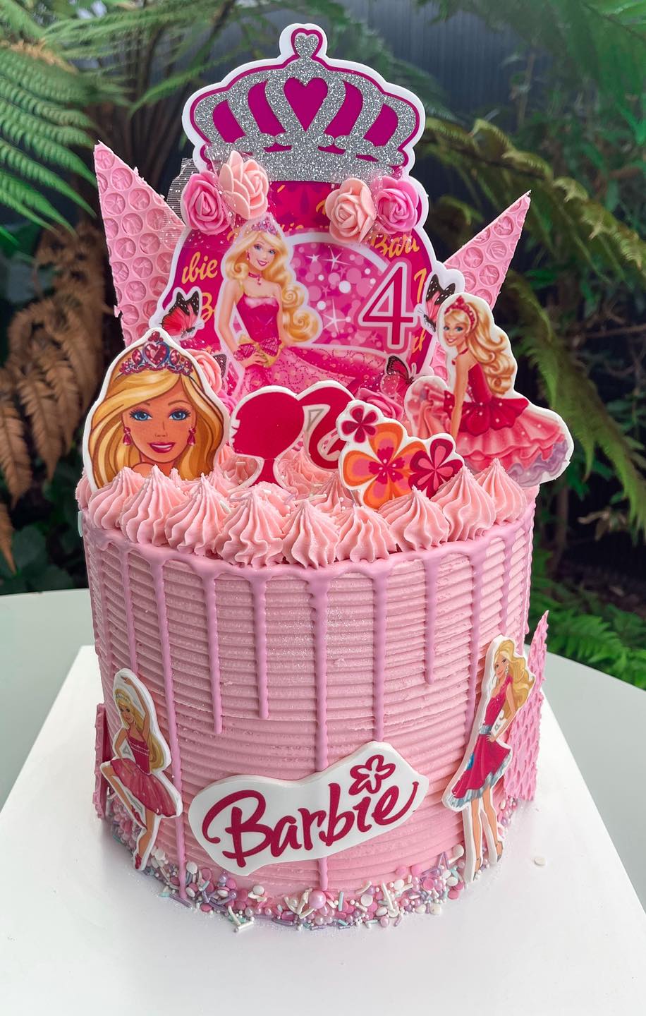 Colourful Barbie Doll Eggless Cake Delivery In Delhi NCR-hanic.com.vn