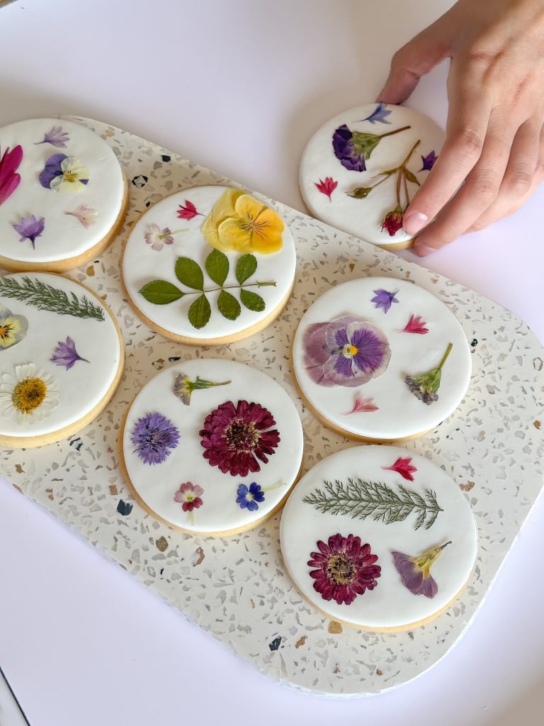 Pressed Flower Cookies Kidd's Cakes & Bakery