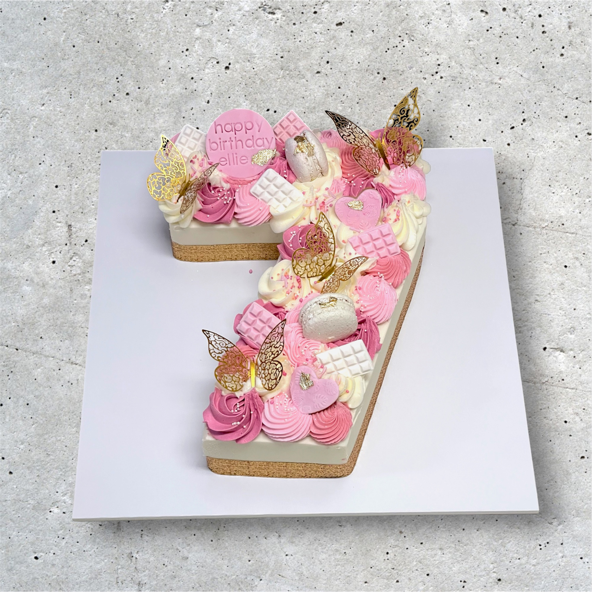 Single Vintage Number Pink