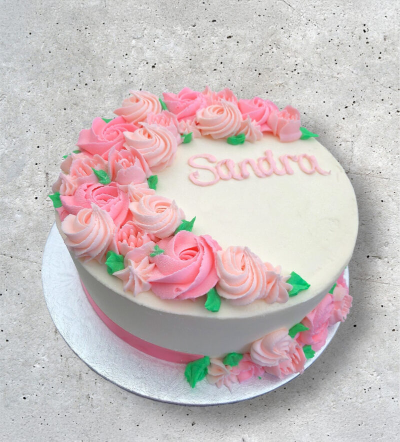 Pink Rosettes & Roses